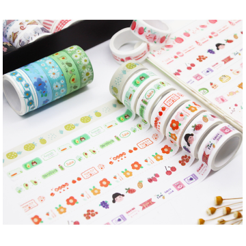 Cartoon Tape 60 Rolls DIY Decorative Stickers Box